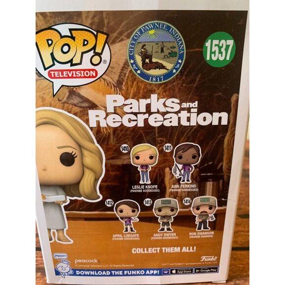 Funko Pop! Parks & Recreation 1537 Leslie Knope Vinyl Figure With Waffles - Picture 3 of 4
